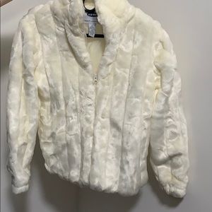 Junior girls faux fur coat